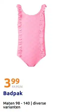 Action Badpak aanbieding