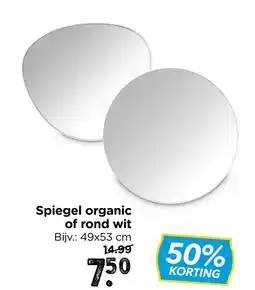 Xenos Spiegel organic of rond wit aanbieding
