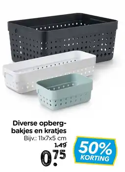 Xenos Diverse opberg bakjes en kratjes aanbieding