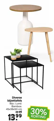 Xenos Diverse bijzettafels aanbieding