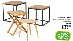 Xenos Diverse tafels aanbieding
