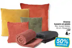 Xenos Diverse kussens en plaids aanbieding