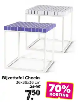Xenos Bijzettafel Checks aanbieding