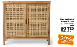 Xenos Kast webbing lombok laag aanbieding