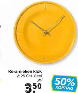 Xenos Keramieken klok aanbieding
