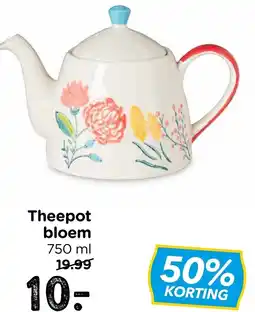 Xenos Theepot bloem aanbieding