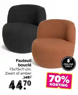 Xenos Fauteuil bouclé aanbieding