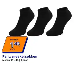 Action Pairz sneakersokken aanbieding