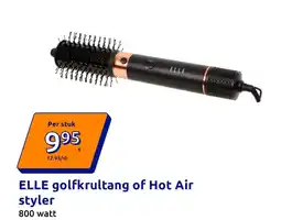 Action Elle golfkrultang of hot air styler aanbieding
