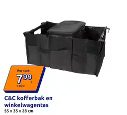 Action C&C kofferbak en winkelwagentas aanbieding