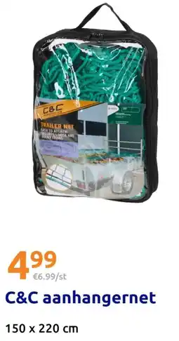 Action C&C aanhangernet aanbieding