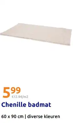 Action Chenille badmat aanbieding