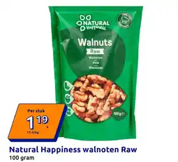 Action Natural happiness walnoten raw aanbieding