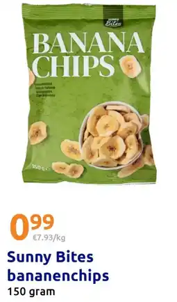 Action Sunny bites bananenchips aanbieding