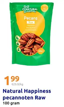 Action Natural happiness pecannoten raw aanbieding
