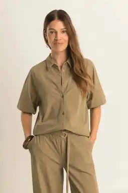 Wehkamp Expresso blouse travelstof kakigroen aanbieding