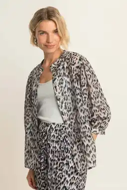 Wehkamp Expresso blouse met dierenprint multi aanbieding