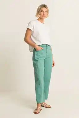 Wehkamp Expresso barrel jeans mintgroen aanbieding