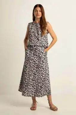 Wehkamp Expresso midi rok met dierenprint multi aanbieding