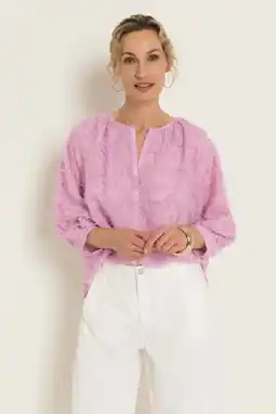 Wehkamp CLAUDIA BY CLAUDIA STRÄTER blouse lichtroze aanbieding