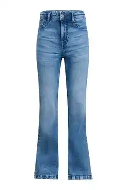 Wehkamp Retour Jeans Sidi highwaist flared jeans medium blue denim aanbieding