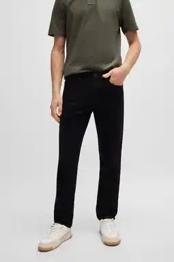 Wehkamp BOSS slim fit jeans DELAWARE BO zwart aanbieding