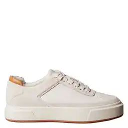 Wehkamp Calvin Klein leren sneakers ecru aanbieding