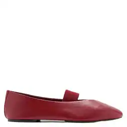 Wehkamp Mango leren ballerina's rood aanbieding