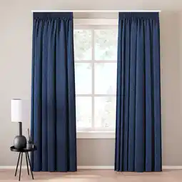Wehkamp NOUS Living verduisterend gordijn kant en klaar donkerblauw (per stuk) (150 x 290 cm) aanbieding
