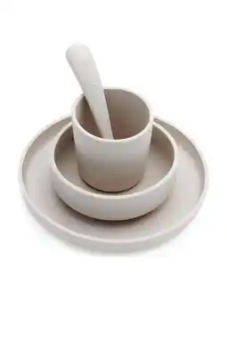 Wehkamp Jollein siliconen dinerset nougat (4-delig) aanbieding