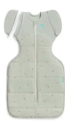Wehkamp Love to Dream overgangsslaapzak SwaddleUp Fase 2 WARM Olive Bees groen aanbieding