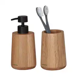Wehkamp Sealskin badkamerset - Zeepdispenser 150 ml - Tandenborstelbeker Earth (cm) aanbieding