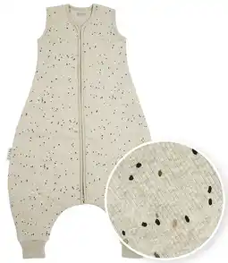 Wehkamp Meyco baby winter slaapoverall jumper Rib Mini Spot sand melange aanbieding