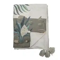 Wehkamp Creative Collection plaid Peacock (155x130 cm) aanbieding