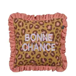 Wehkamp Mica Decorations sierkussen Bonne Chance (45x45 cm) aanbieding