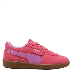 Wehkamp Puma Palermo leren sneakers roze/lichtpaars aanbieding