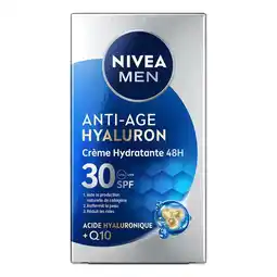 Etos NIVEA MEN Q10 Anti-Age Hyaluron Gezichtscrème SPF30 50 ML aanbieding
