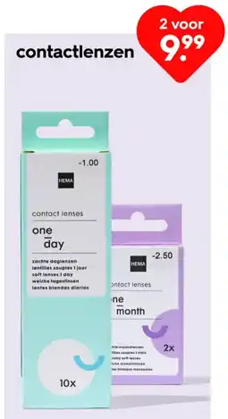 HEMA Contactlenzen aanbieding