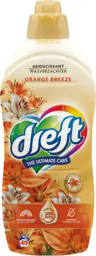 Dirk Dreft Wasverzachter orange breeze 40 wasbeurten aanbieding