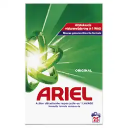 Dirk Ariel Wasmiddel poeder original 25 wasb aanbieding