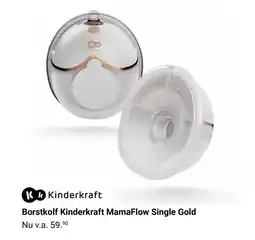Van Asten BabySuperstore Borstkolf Kinderkraft MamaFlow Single Gold aanbieding
