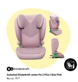 Van Asten BabySuperstore Autostoel Kinderkraft Junior Fix 2 Plus I-Size Pink aanbieding