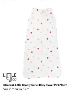 Van Asten BabySuperstore Slaapzak Little Boo Hydrofiel Cozy Clover Pink aanbieding