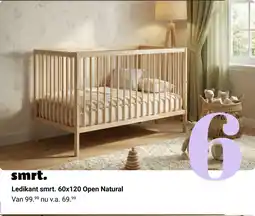 Van Asten BabySuperstore Ledikant smrt. 60x120 Open Natural aanbieding