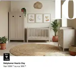 Van Asten BabySuperstore Babykamer Hearts Clay aanbieding