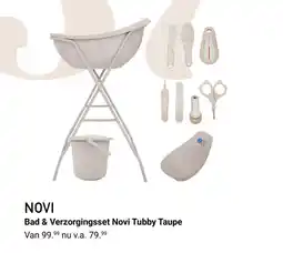 Van Asten BabySuperstore Bad & Verzorgingsset Novi Tubby Taupe aanbieding