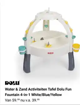 Van Asten BabySuperstore Water & Zand Activiteiten Tafel Dolu Fun Fountain 4-in-1 aanbieding