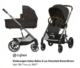 Van Asten BabySuperstore Kinderwagen Cybex Balios S Lux Chocolate Brown/Brown aanbieding