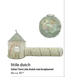 Van Asten BabySuperstore Safari Tent Litte Dutch met kruiptunnel aanbieding