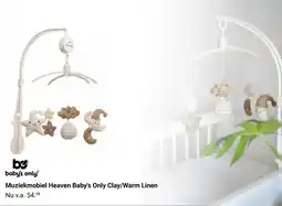 Van Asten BabySuperstore Muziekmobiel Heaven Baby's Only Clay/Warm Linen aanbieding